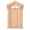 SPYMINNPOO Mini Dollhouse Door, 1:12 Doll House Mini Wooden Steepletop Door for Dolls Furniture Accessories Sportinggoods Doll Accessories