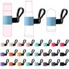 Shinylin 24 Pieces Mini Lip Balm Holder Keychain Elastic Lip Balm Holders Keychain Car Lipstick Holder Sleeves Clip on Lip Gloss Holders for Keys Purse