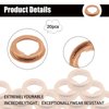 20PCS M12 Copper Oil Drain Plug Gaskets Crush Washer Automotive Parts Replacement for Ford Infiniti Nissan 11026-JA00A