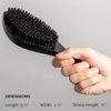 ZEUS Premium Hair Brush, Men's Grooming Beard & Hair Brush, Beech Wood & 100% Boar Bristle (Handle Brush)