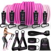 Resistance Bands, Workout Bands, Fitness Bands with Door Anchor and Ankle Straps, Portable Home Gym for Strength Training, Physical Therapy, Shape Body, Yoga, Home Workout Equipment