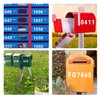 120 PCS Reflective Mailbox Number and Letters Stickers, 2 inches Self Adhesive Capital Letter Sticker, Reflective email digital sticker, suitable for Pre-Spaced Waterproof for Mailbox Address, Bin,