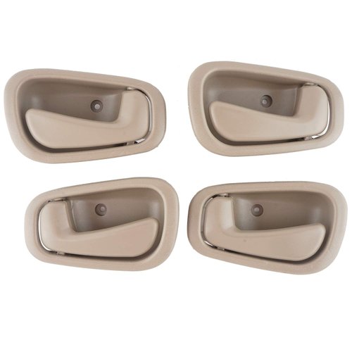 Interior Inside Door Handles for Toyota Corolla Chevy Prizm Manual Lock 1998 1999 2000 2001 2002 Front Rear Driver Passenger Door Handle Replace OE# 80889 80890 79501 79500 Beige