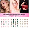 6 Sheet Makeup Self Adhesive Rhinestones,Face & Hair & Body Makeup Festival Essentials Gems,Rave Carnivaln New Year Glitter Decoration Accessories,Stick on Eye,Ear Craft Jewels for Girls & Women