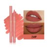 YOUNG VISION Gourd-Shaped Precision Liquid Lipstick & Lipliner - Nude Matte Perfection