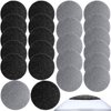 20 Pieces Regular Coarse Replacement Pads for Portable Electric Foot Grinder Foot File Refills Vacuum Adsorption Electric Callus Remover Hard Skin Grind Head for Cracked Heels Dead Skin (Black, Gray)