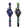 LEXiBOOK, Batman, Walkie-Talkie Watches, 2 Pieces, Range up to 200m, Flashlight, Compass, Rechargeable, Black/Green and Blue/Red, DMWTW1BAT
