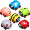 Skylety 6 Pieces Animals Pull Back Cars Friction Powered Push and Go Back and Forth Vehicles Car Toys Friction Powered Vehicle Playset Toys