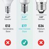 Maelsrlg LED Microwave Light Bulbs Under Hood 40W Equivalent, E17 LED Bulb Dimmable for Range Hood, 3W 380 Lumens, LED Appliance Light Bulb Over Stove, Warm White 3000K, 2 Pack