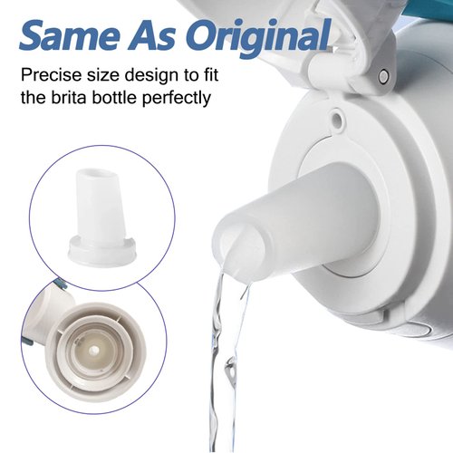 Oxyooh Bite Valve Replacement for Brita Water Bottle, 3 Pack Silicone Mouthpiece Repalcement Compatible with Brita Water Filter Bottle Mouthpiece Parts Suit for Brita Bottle Replacement Parts