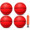 Mini Basketball Set for Pop Shot Basketball Games 6 inch Premium Junior Basketballs Great for Indoors Basketball Hoops, Outdoors & Arcade Game Replacement Basketball for Pool Beach Outdoor 4 PCS