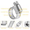 Winlong 1/2'' Stainless Steel Hose Clamps - 24PK Size 4 Small Worm Gear Drive Hose Clamps Clamping Range 1/4 Inch to 5/8 Inch (6mm-16mm) for Automotive Plumbing, 1/4'' Hose Clamps, 1/2'' Hose Clamps