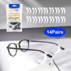 SMARTTOP Eyeglass Ear Grip - Soft Comfortable Anti-slip Holder, Silicone Ear Hook, Eye glass Temple Tips Sleeve Retainer for Glasses, Sunglasses 14pairs(US-S-22A-Clear)