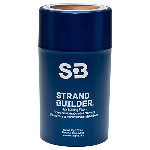 Strand Builder Hair Fibers for Thinning Hair and Hair Loss, Natural Keratin Hair Building Fibers, Undetectable Hair Thickener for Men or Women, 15g (Brown)
