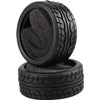 Shaluoman 8pcs 1/10 on Road Soft Tires Tyres Fit for RC 1:10 Touring On Road Car Wheels Rim Black