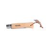 Opinel No. 7 Trekking Knife - Stainless Steel Everyday Carry Folding Pocket Knife with Leather Strap