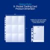PERFORMORE 9-Pocket Trading Card Binder Sleeves for 3 Ring Binders | Yugioh, Baseball, Pokemon, Sports Card Page Protector Sheets | Plastic Top Loader Pages (25 Pack)