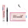Silly George SuperNatural Series Starter Kit - Pretty Lashes with Adhesive Black Eyeliner | Clear and Flexible Band gives Lashes Natural Look | Extra Strong Hold for False Eyelashes (Luna)