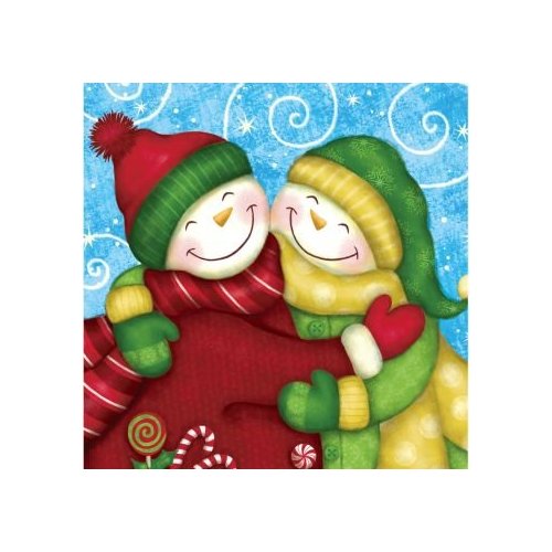Wintertime Greetings Beverage Napkins