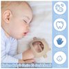 Chumia 3 Pack Baby Teether Teething Toys for Babies 0-6 Months Baby Teething Toy Silicone Anti Dropping Infant Hand Teether Pacifiers Wrist Hand Chew Toys for Sucking Needs (Beige, Gray, Blue)