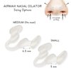 AIRMAX Nasal Dilator for Better Sleep - Natural, Comfortable, Anti Snoring Sleep Aid Solution for Maximum Airflow and Easier Breathing (Small - Clear)