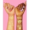 xo, Fetti 30 Bride Tribe Metallic Tattoos | Bachelorette Party Decorations, Bridesmaid Favor + Bride To Be gold