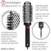 Cricket Technique #350 1.5” Thermal Hair Brush Seamless Barrel Styling Hairbrush Anti-Static Tourmaline Ionic Bristle for Blow Drying Curling All Hair Types