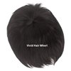 WeKen Short Toupee for Men Hair Topper Wig Clip in Crown Hair Extensions Mens Hair Piece for Covering White Loss Hair Daily Wear