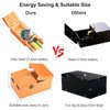 Calary Useless Box Turns Itself Off In Wooden Storage Box Alone Machine Fully Assembled in Box Gifts for Adults and Children