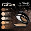 MËNAJI Anti-Shine Powder (HDPV) - Anti-Shine Face Make-Up for Men - Undetectable Full Coverage - Natural Looking Makeup - Mens Makeup - Mens Concealer- Mens Cosmetics - Contains Vitamin C & E - Medium