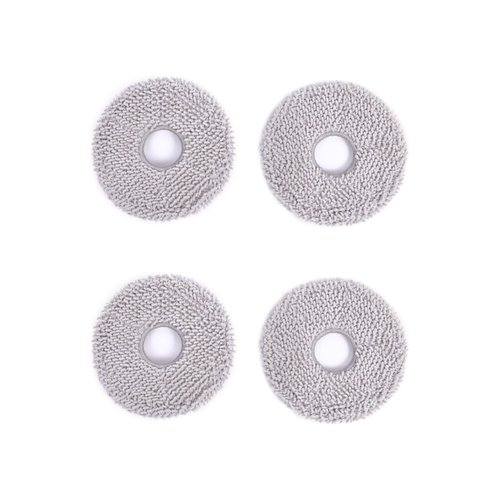 ECOVACS Washable Mopping Pads 4 PCS Per Pack for DEEBOT X2 Omni/ T20 Omni/ T10 Omni/ X1 Omni/ X1 Turbo Series Robot Vacuum and Mop Cleaner, Gray