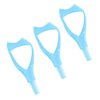 3Pcs Plastic Makeup Upper Lower Eye Lash Mascara Guard Applicator With Comb Eyelashes Curlers Shields Applicators (Blue)
