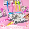 iGeeKid 28 Pack Valentine's Day Cards for Kids Invisible Ink Pen with UV Black Light Valentine Gift School Supplies Secret Spy Pens Magic Disappearing Ink Markers Valentine's Gift Classroom Exchange