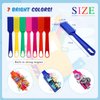 Sanwuta 7 Colors Magnetic Bingo Wands and 200 Metal Translucent Chips Easy to Pick up Bingo Chips Stem Kits for Science Learning Counting Magnetic Bingo Chips Set for Family Game Night Activities