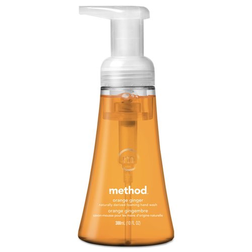 Method 01474EA Foaming Hand Wash, Orange Ginger, 10 oz Pump Bottle
