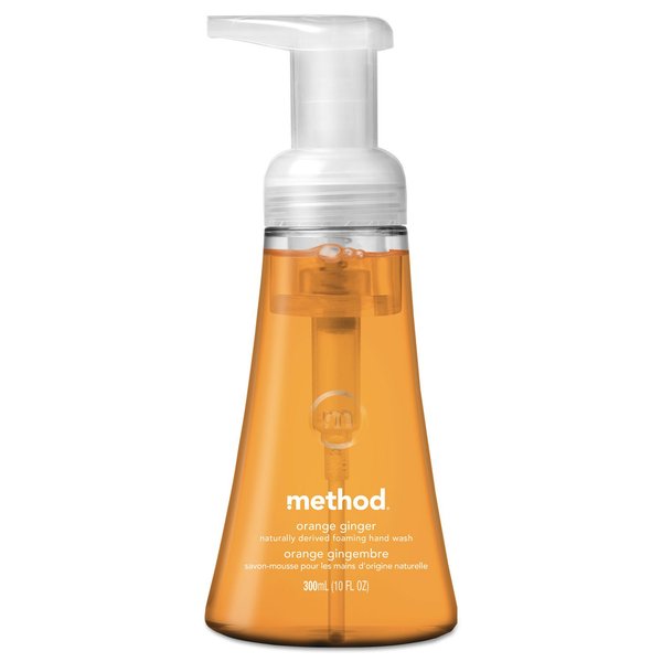 Method 01474EA Foaming Hand Wash, Orange Ginger, 10 oz Pump Bottle