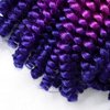2 Pack Spring Twist Ombre Colors Bomb Twist Crochet Braids 8 inch Fluffy Soft Jamaican Bounce Synthetic Braiding Hair Extensions 30Strands/pack(8", T1B/Purple/Blue)