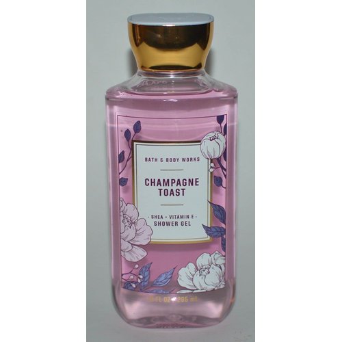 Bath and Body Works White Barn Champagne Toast Shower Gel 10 Ounce Pink Floral BottleL8
