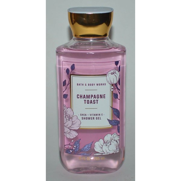 Bath and Body Works White Barn Champagne Toast Shower Gel 10 Ounce Pink Floral BottleL8