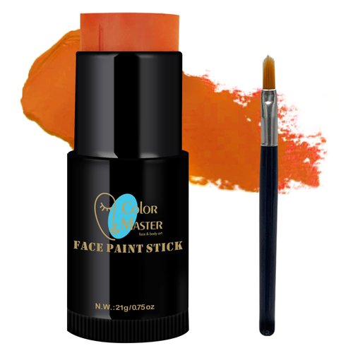 Orange Eye Black Face Body Paint Stick (0.75Oz) | Non-Toxic High-Quality Paint for Halloween Makeup