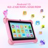 2025 Kids Tablet, Tablet for Kids 3-7,7 Inch Kid Tablets Android 13, 32GB Storage Toddler Tablets,Parental Control, Dual Camera, WiFi, Bluetooth, Long Battery Life,Educational Apps,Pink