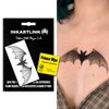 INKARTLINK Temporary Tattoos, Semi Permanent Tattoos Adult Art Designs Waterproof Temporary Tattoos Party Favors Tattoo Stickers Realistic, No Adhesive, Lasts 1-2 Weeks (Bat 2)