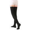TOFLY® Thigh High Compression Socks for Women & Men, Closed Toe 15-20mmHg Graduated Medical Compression Stockings with Silicone Band, Opaque Support Stockings for Varicose Veins, Edema, DVT,Black XL
