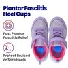 Kids Heel Cups for Heel Pain - Gel Heel Cushions for Heel Pain Relief | Gel Heel Pads Plantar Fasciitis Inserts For Achilles Tendonitis, Heel Spurs, Severs Disease Heel Cup Kids 2-5 Womens Shoes 4-7US