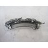 Generic Blue gray silver two leaf crystal hair clip barrette bridal hair clip