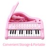 Amy&Benton Toy Piano for Baby Girls Pink Toddler Piano Keyboard Toy 1 2 3 Years Old Girls Kids Birthday Gift Toys