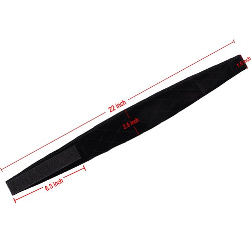 MapofBeauty 2 Pack Adjustable Velvet Wig Grip Wig Band No Slip Head Hair Bands Flexible Headband (Black)