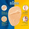 ZUCNANA Metatarsal Pads | 2 Pairs High Heel Inserts | Soft Gel Shoe Inserts for Women | Reusable Ball of Foot Cushions for Women Foot Pain Relief and Comfort | One Size Fits Foot Pads (Golden)