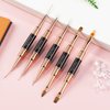 Etercycle Double-Ended Acrylic Nail Art Brushes Set, Gel Polish Nail Art Design Pen Painting Tools Nail Art Liner Brush and Nail Dotting Pen for Acrylic Application Salon at Home DIY Manicure