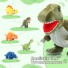 Muiteiur Dinosaur Stuffed Animals Soft Plush 19.6 inch Dinosaur Stuffed with 5 Cute Babies T-Rex Zippered Belly Dinosaur Gift Set for Kids Girl Boy